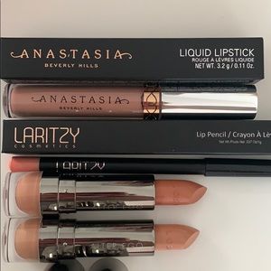 Nude Lip Bundle Including ABH, Lorac & Laritzy